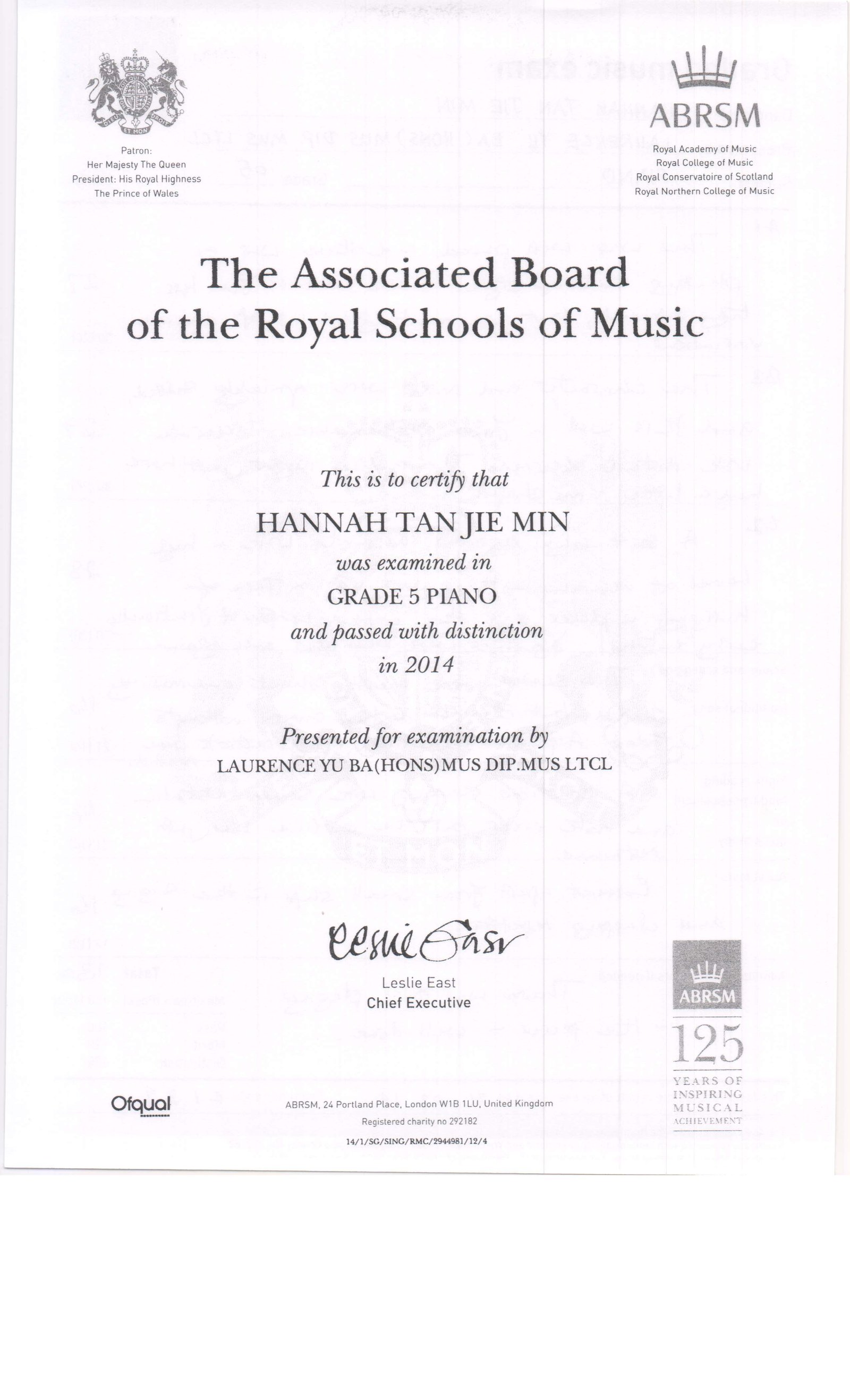 Distinction Certs 10