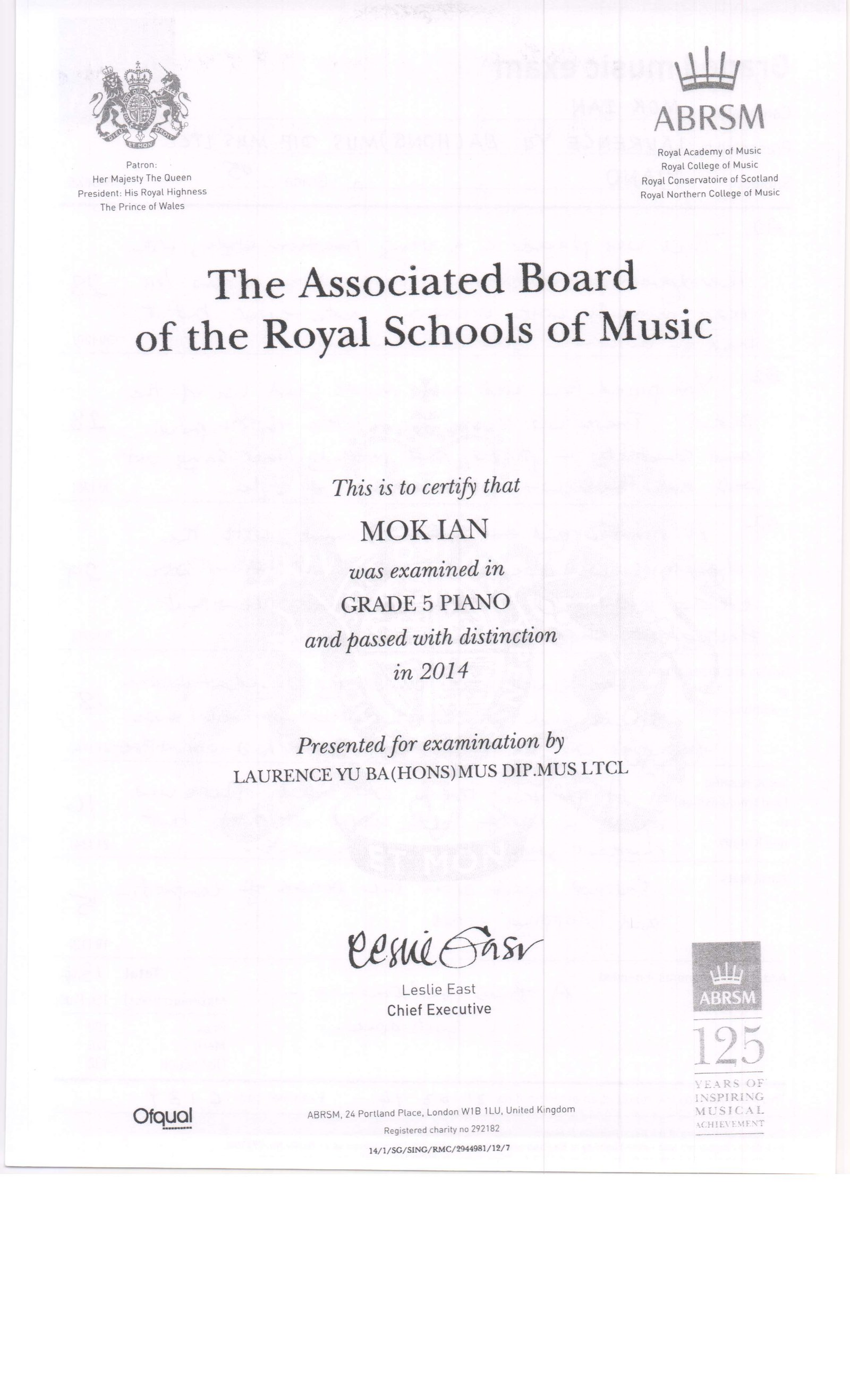 Distinction Certs 11
