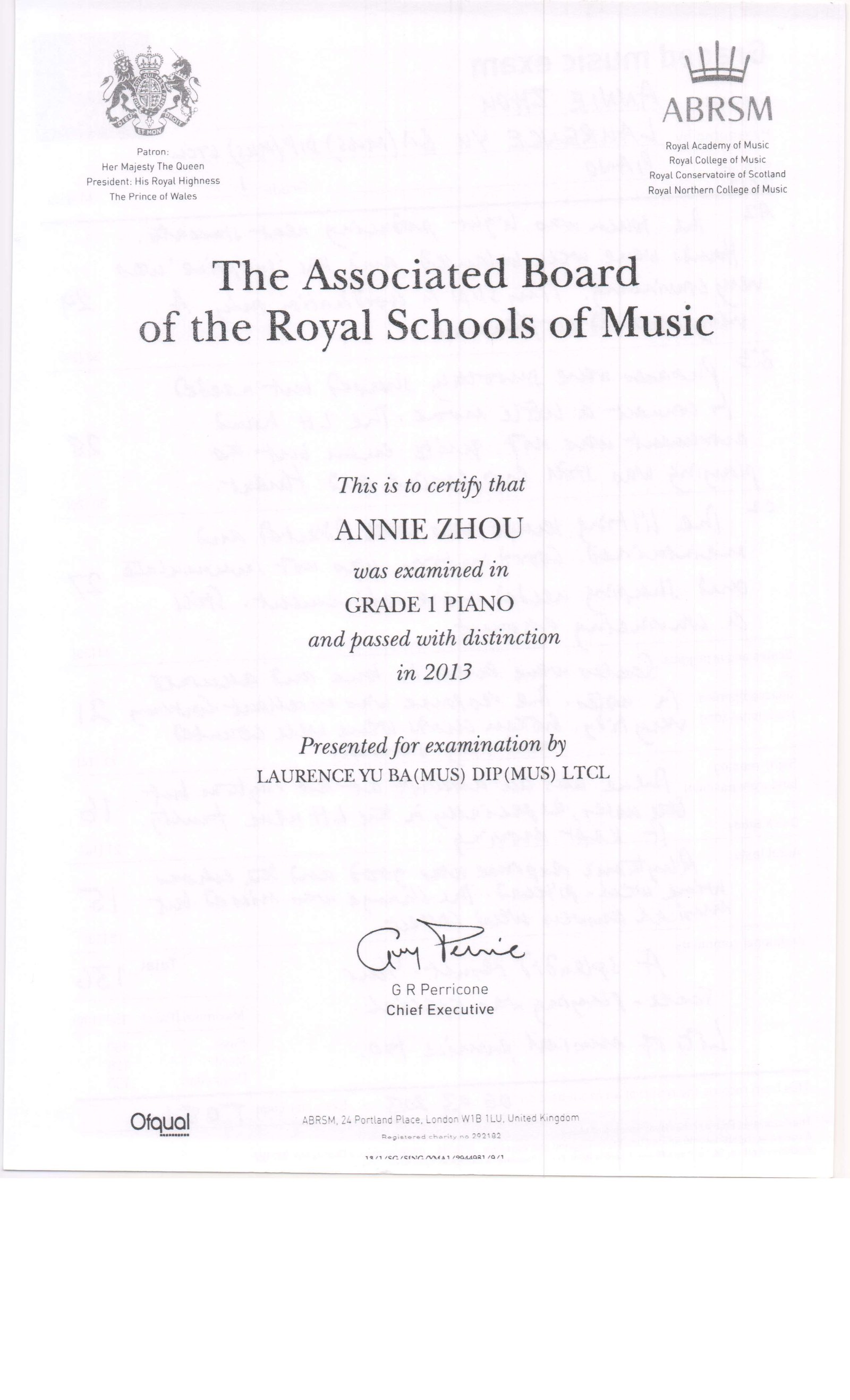 Distinction Certs 14