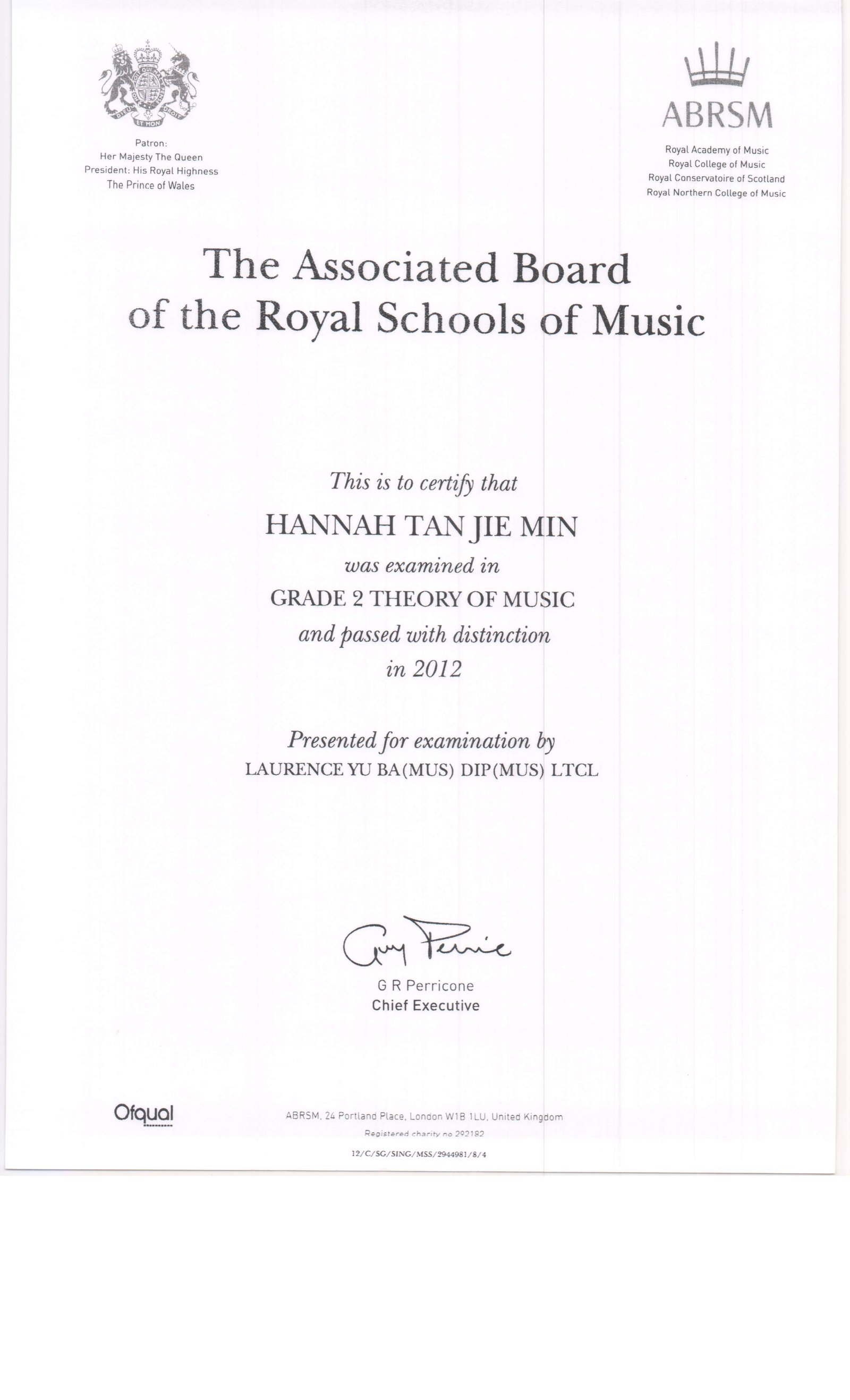 Distinction Certs 18