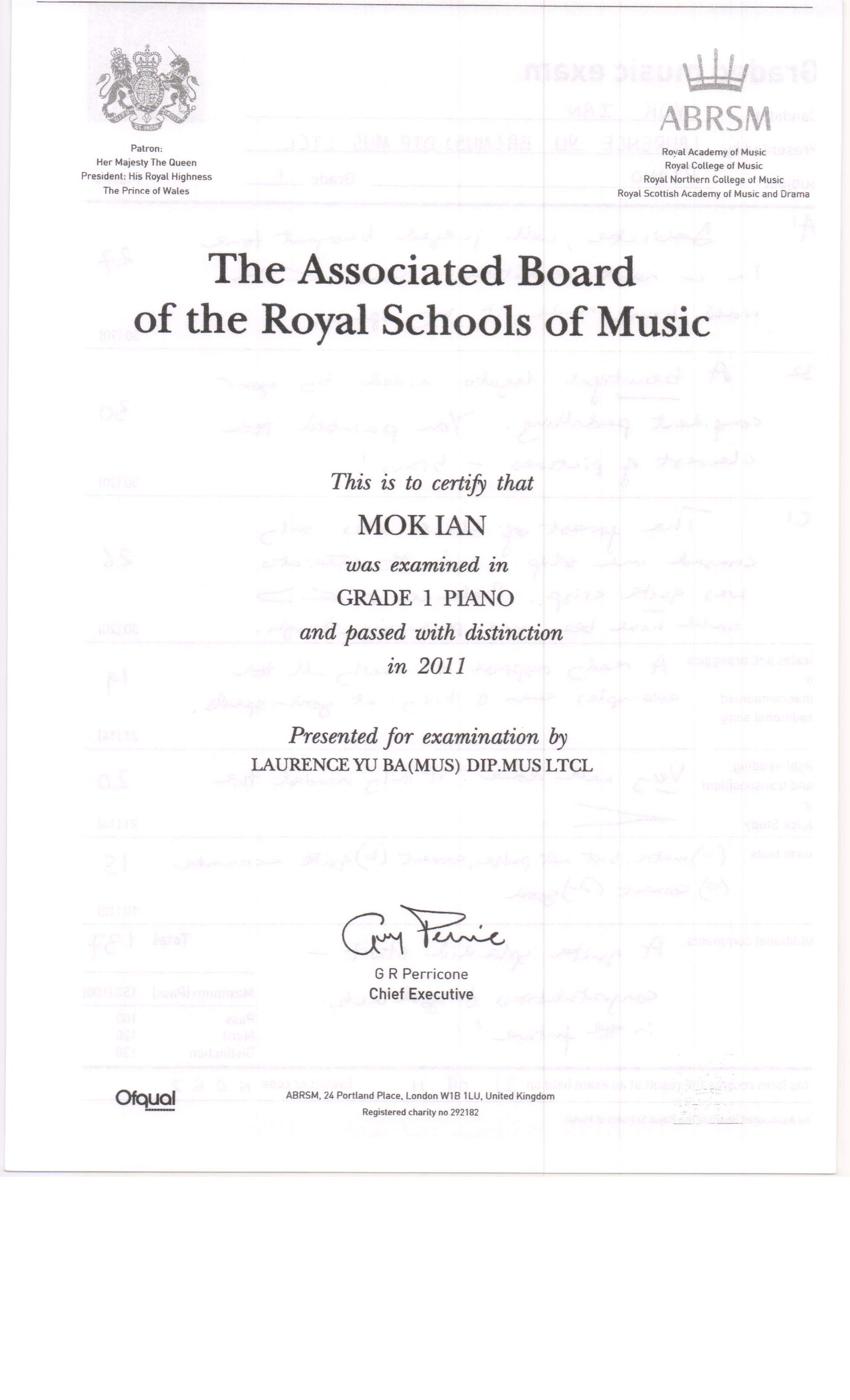 Distinction Certs 24