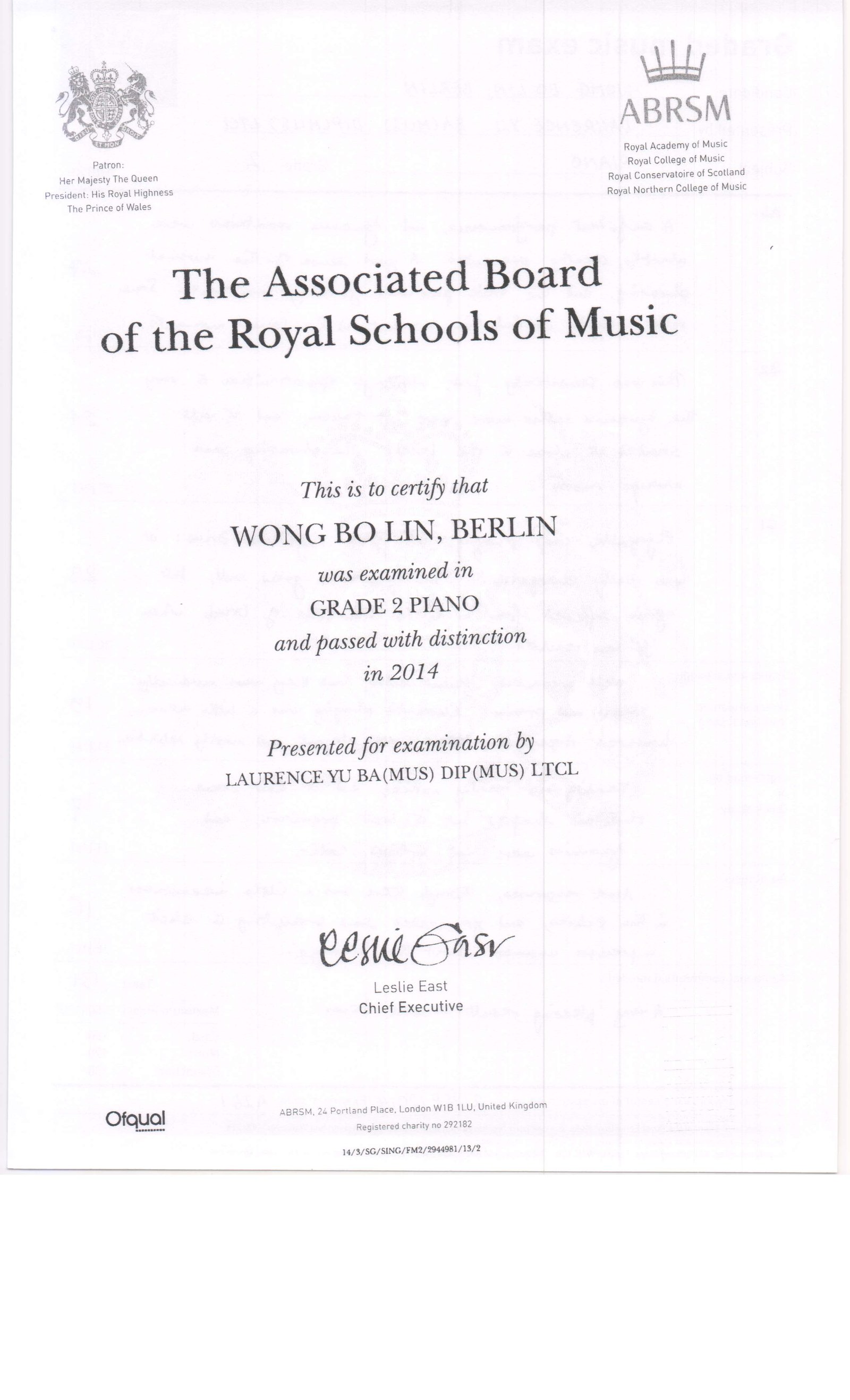 Distinction Certs 8