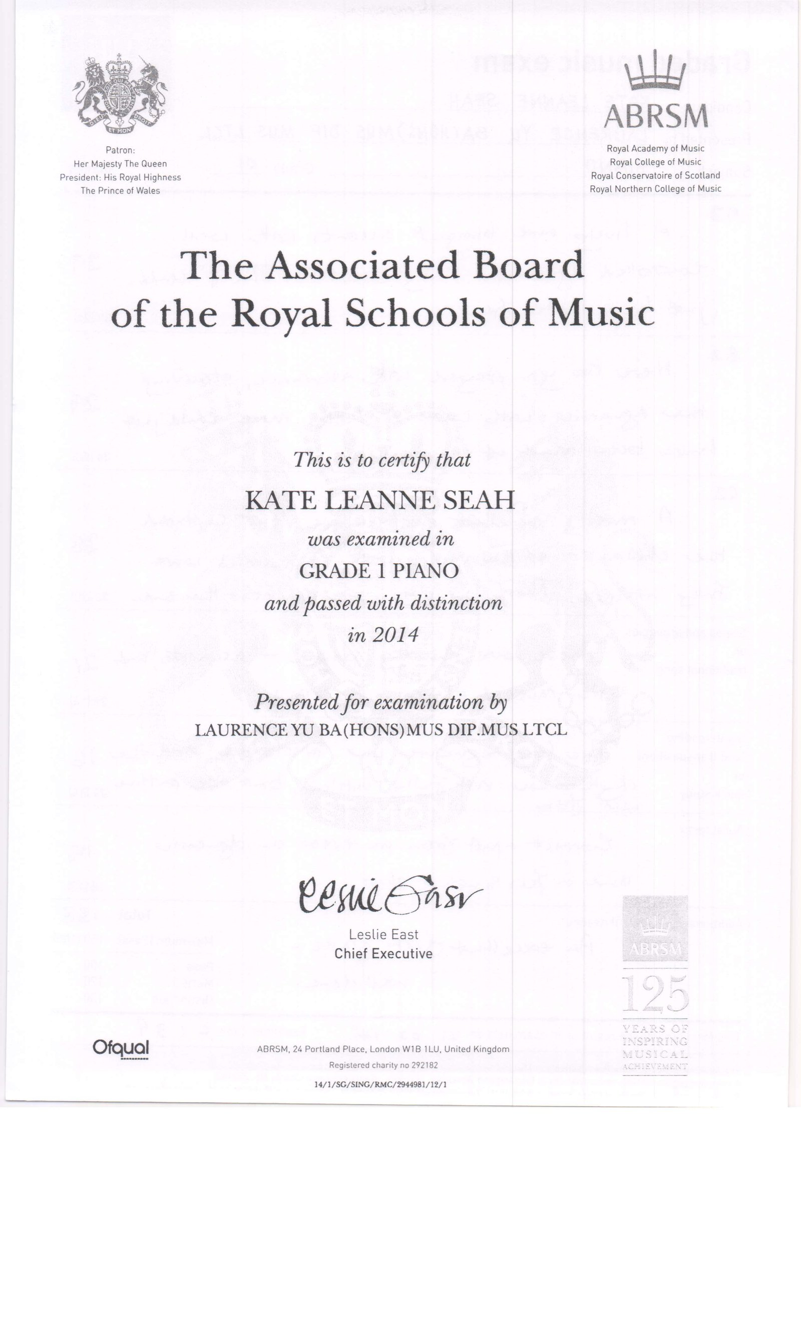 Distinction Certs 9